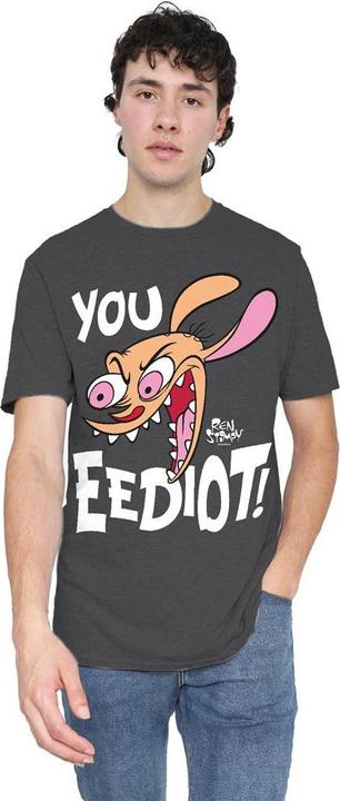 Image du produit Ren & Stimpy - T-shirt YOU EEDIOT! - Adulte (3XL)
