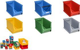 Productafbeelding Allit Open opbergbak ProfiPlus Box 4H, gemaakt van PP, grijs maat 4H, max. belasting: 30 kg, max. (9.80 l)