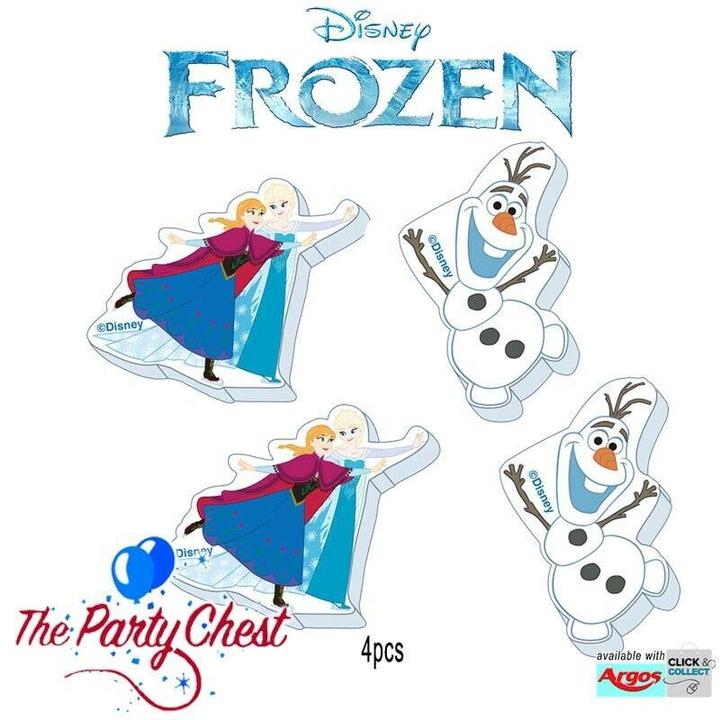 Actual product image Disney Frozen Characters Erasers (Pack of 4)