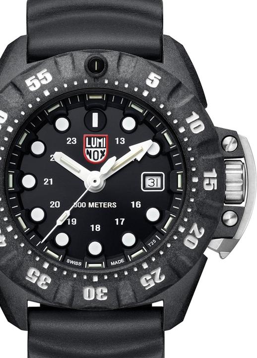 Produktbild Luminox Scott Cassell Deep Dive Carbon Schwarz-Weiss (Analoguhr, 45 mm)