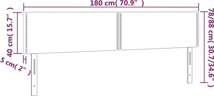 Produktbild VidaXL Braylon (180 x 5 x 88 cm)