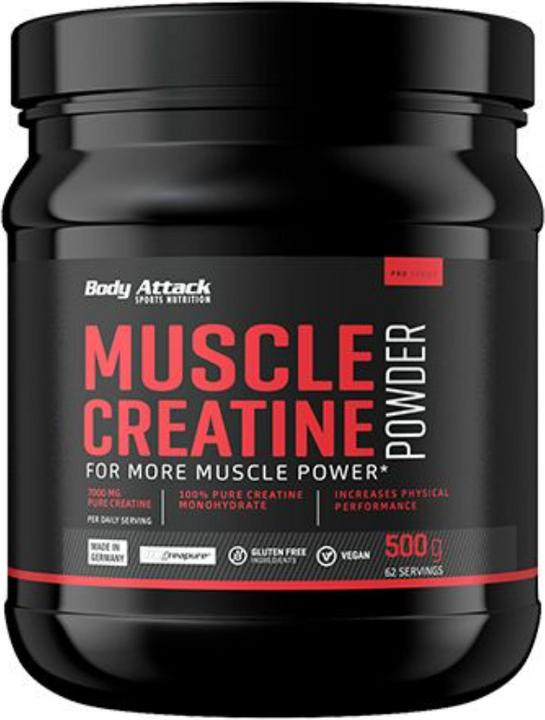 Body Attack Muscle Creatine (Creapure 500g can) (1 Piece, Powder, 500 g)