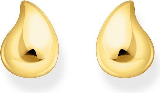 Image du produit Thomas Sabo Boucles d'oreilles en forme de goutte organique (Or jaune 750 plaqué or, Argent sterling 925)