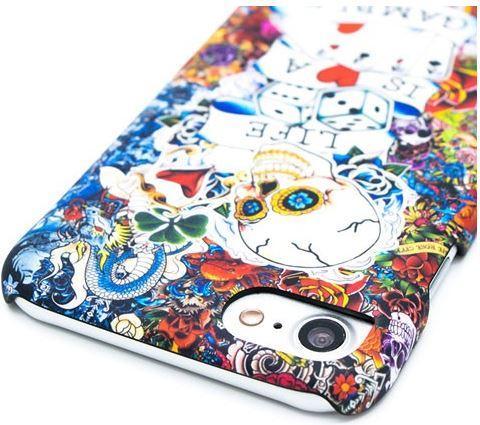 Produktbild I-Paint Hard Case Slim for iPhone 7/8/SE - Tattoo (Apple iPhone 7)