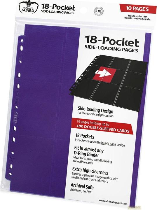 Produktbild Ultimate Guard UGD010410 - 18-Pocket Side-Loading Pages (10), lila