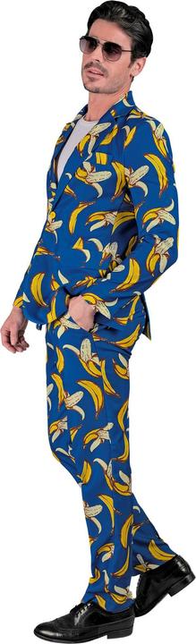 Image du produit Widmann Costume de fête avec motif banane néon veste et pantalon (XL)