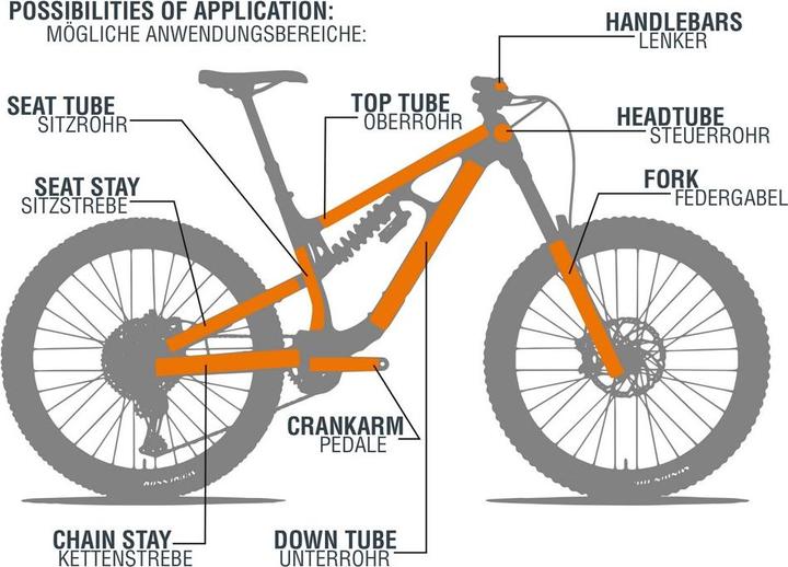 Actual product image Foliatec Paint protection film bicycle / bike
