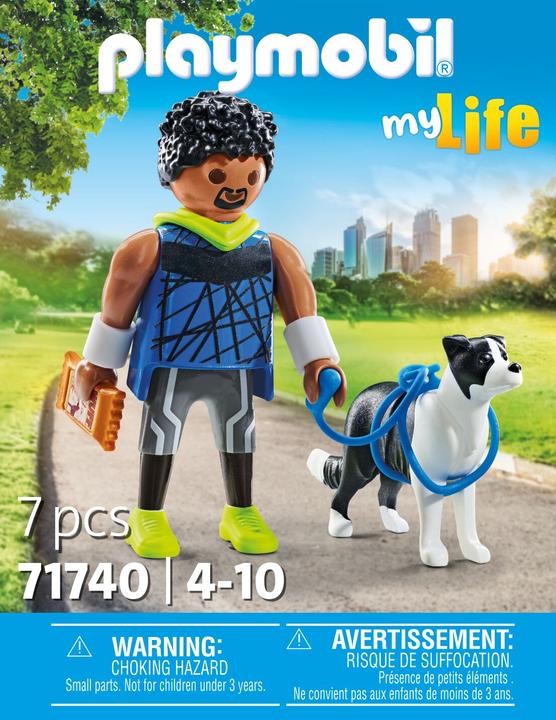 Produktbild Playmobil 71740 Jogger mit Border Collie (71740, Playmobil My Life)