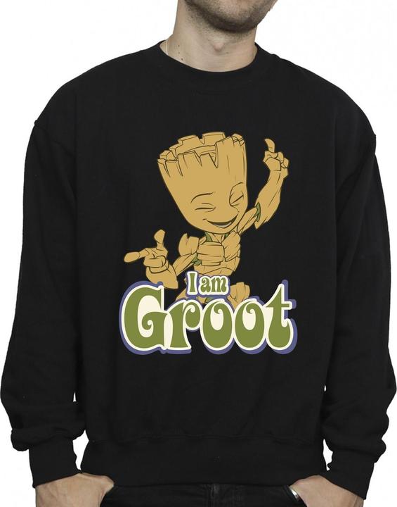 Actual product image Guardians of the Galaxy Mens Groot Dancing Sweatshirt (XL)