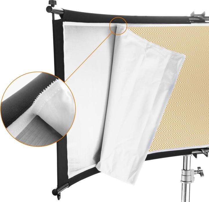 Immagine prodotto Walimex 3in1 Reflector Halfpipe concavo (Specchio, 150 cm)