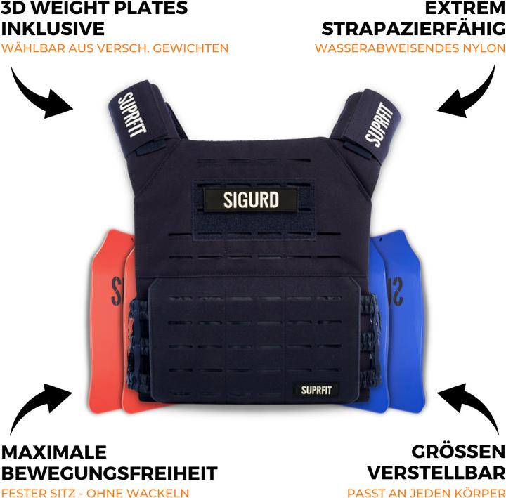 Produktbild Suprfit Sigurd 3D Gewichtsweste (1 x 8 kg)