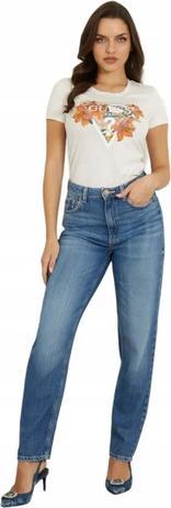 Image du produit Guess T-shirt femme Ss Cn Tropical Triangle Tee Ecru S (S)