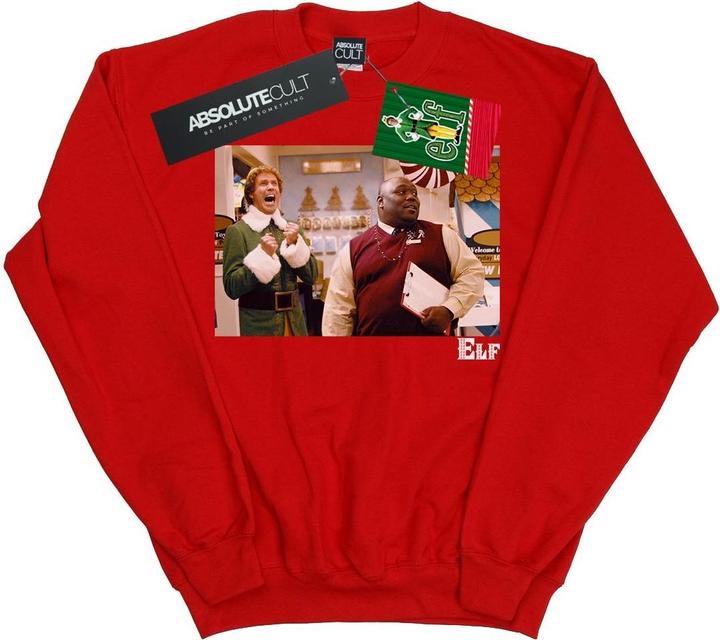 Actual product image Elf Womens/Ladies Christmas Store Cheer Sweatshirt (XL)