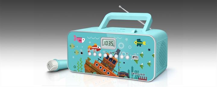 Productafbeelding Muse M29KB Kinder-CD-speler CD, FM, USB Incl. microfoon (FM, MW, PLL)