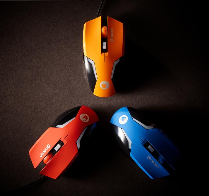 Produktbild Nacon Gaming GM-105 Maus Linkshändig USB Typ-A Optisch 2400 DPI (Kabelgebunden)