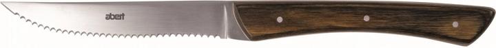 Image du produit Abert Couteau à steak Texas St.Steel/Wood lame dentelée L:235mm (Couteau)