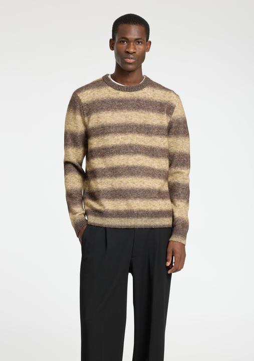 Produktbild Selected Homme Gestreifter Ombré Pullover mit Rundhalsausschnitt (XXL)