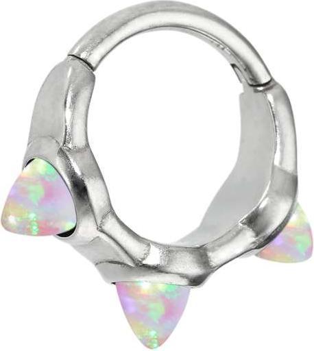 Actual product image Bijouteria Ear piercing (Surgical steel 316L, Synthetic Opal)