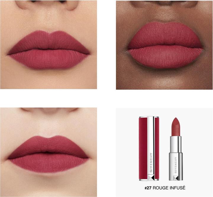Image du produit Givenchy Le Rouge Deep Velvet Lipstick Beauty n° 27 - Rouge Infuse (27)