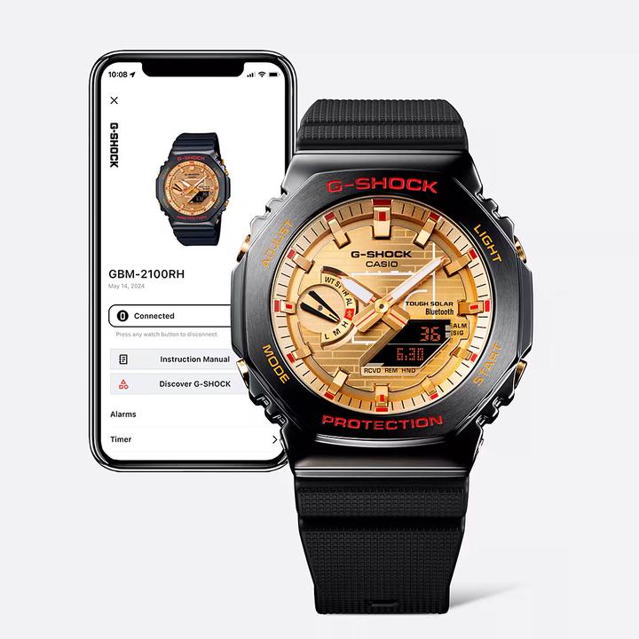 Immagine prodotto G-Shock GBM-2100RH-1A (Orologio sportivo, Orologio da polso analogico, Orologio digitale, 44 mm)