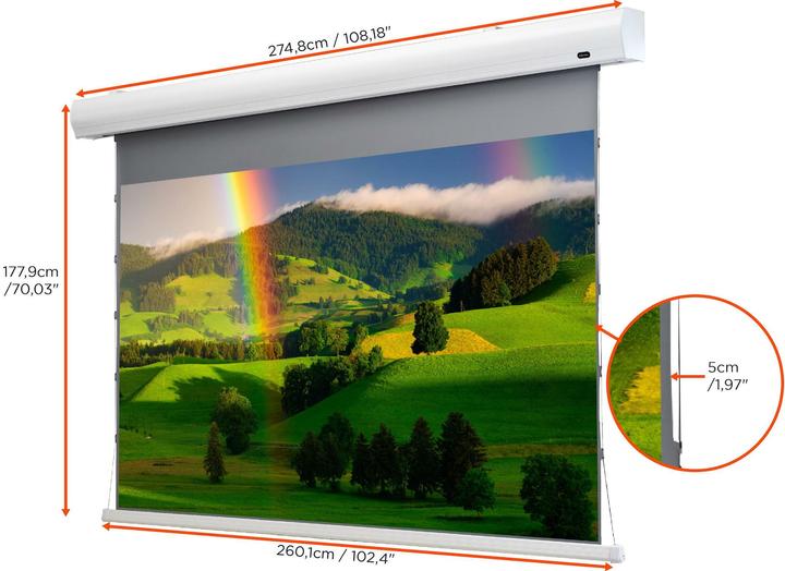 Image du produit Celexon HomeCinema Tension Dynamic Slate ALR (109.65", 16:9)