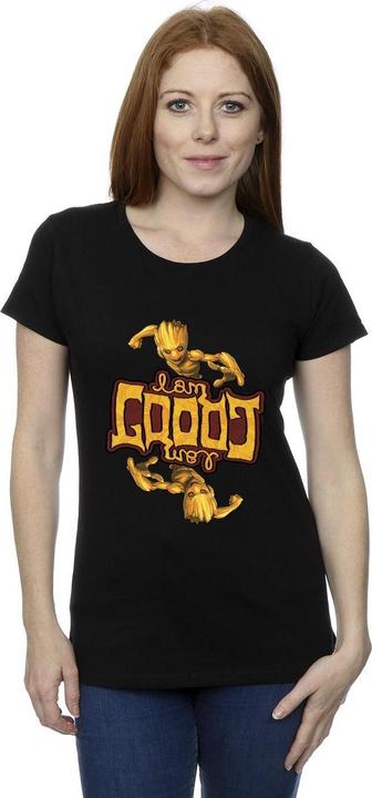 Image du produit - T-shirt GUARDIANS OF THE GALAXY GROOT INVERTED GRAIN - Femme (XXL)