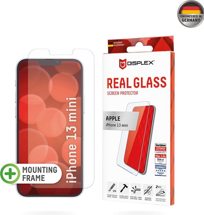 Image du produit Displex Real Glass, 2D Panzerglas (1 pièce(s), Apple iPhone 13 mini)