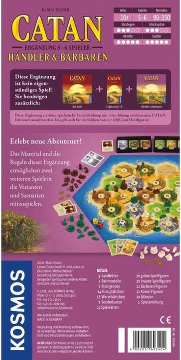 Produktbild Kosmos Catan Händler Ergänzung 5-6, d (Deutsch)