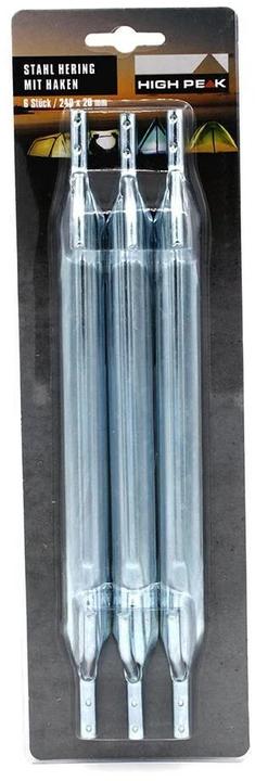 Actual product image High Peak Steel peg Steel V peg with hook 180 x 22 mm