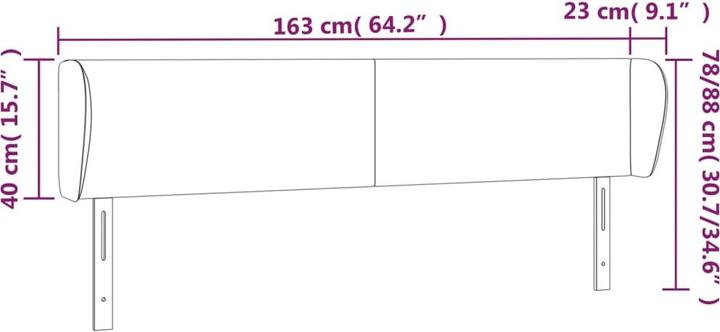 Actual product image VidaXL Chandler (163 x 23 x 88 cm)
