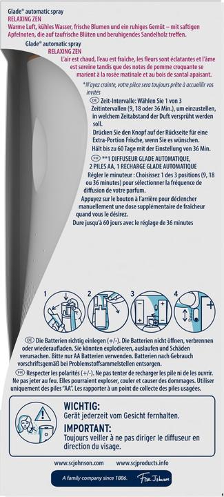 Immagine prodotto Glade Automatico Spray Rilassante Zen