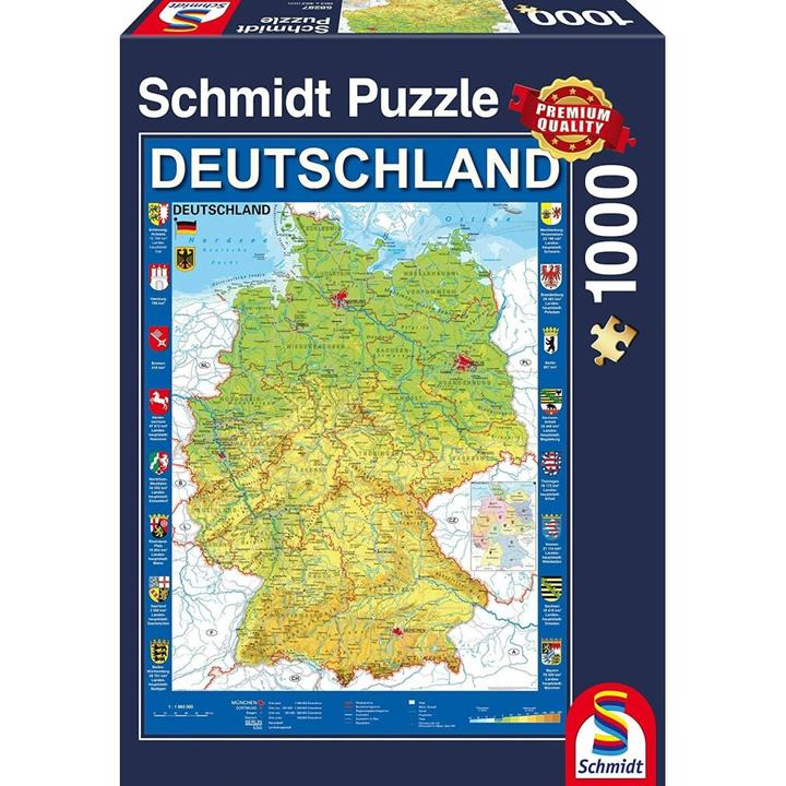 Immagine prodotto Schmidt Spiele Mappa di Germania (1000 pezzi)
