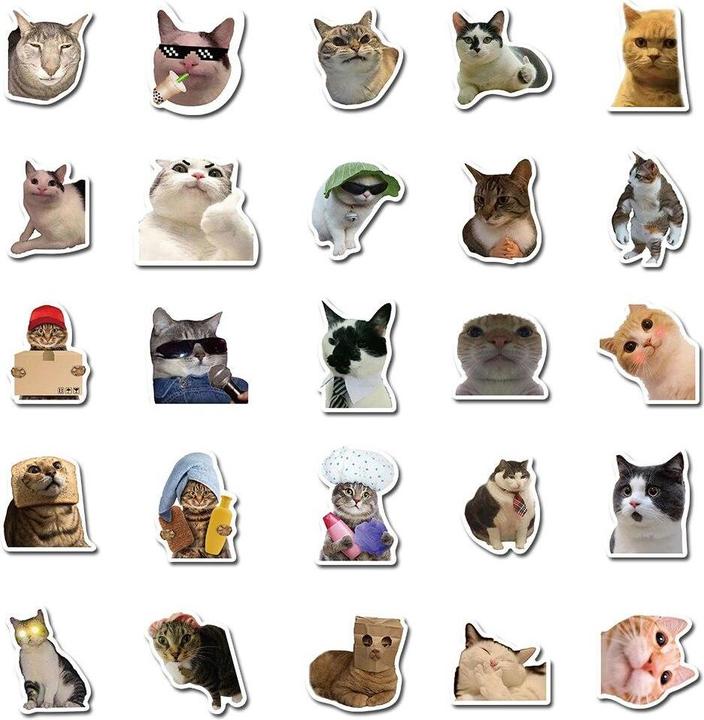 Image du produit JTI Autocollants chats - 50 pcs