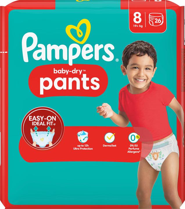 Image du produit Pampers Baby-Dry Pants (Taille 8, Pack, 26 pièce(s))