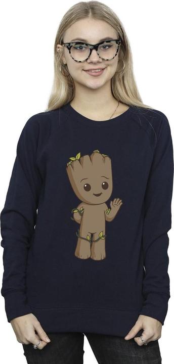 Actual product image Womens/Ladies I Am Groot Cute Groot Sweatshirt (M)