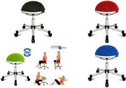 Image du produit Topstar Tabouret de fitness "Sitness Half Ball", bleu Hauteur d'assise : 530