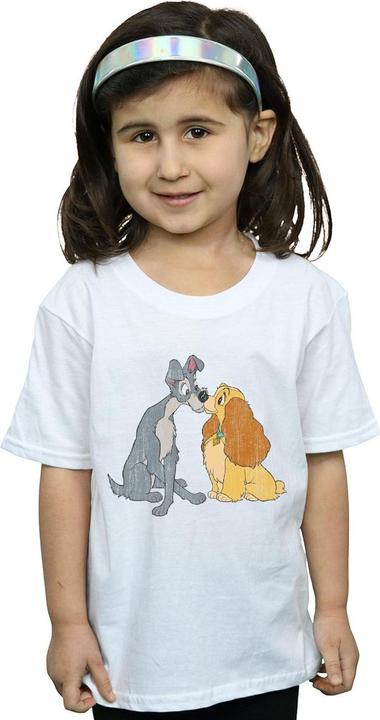Image du produit Disney - T-shirt LADY AND THE TRAMP DISTRESSED KISS - Fille (152, 158)