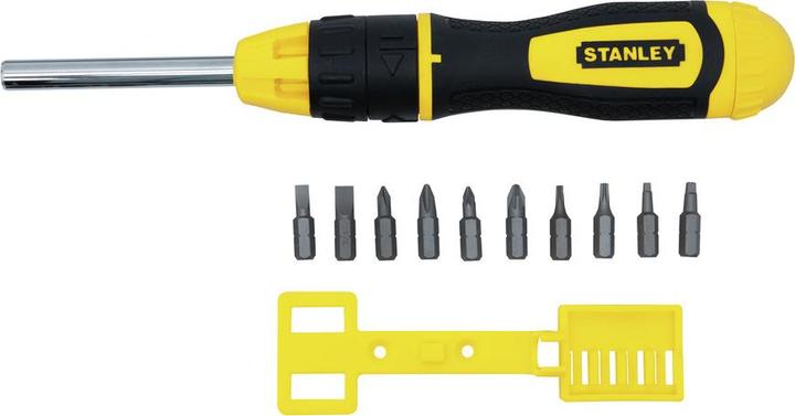 Immagine prodotto Stanley Cacciavite a cricchetto multibit (Fessura croce Phillipps (PH), Torx (TX), Cacciavite a croce PZ, Viti con testa a intaglio)