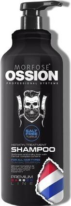 Produktbild Morfose Ossion Barber Keratin Treatment Shampoo szampon do wszystkich rodzajów włosów Salt Free (1000 ml, Flüssiges Shampoo)
