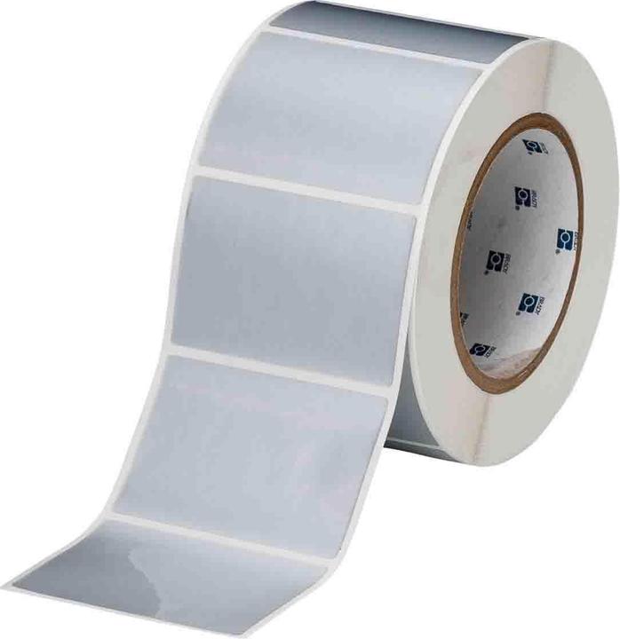 Produktbild Brady THT-19-362-1, fälschungssicheres Vinyl, Silber, glänzend, 76.20 x 50.80 mm, permanent (1000