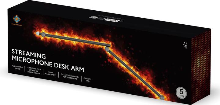 Image du produit Deltaco Gaming Support de table universel pour microphones de streaming