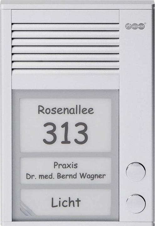 Auerswald TFS-Dialog 202 pour extension a/b / 2 boutons-poussoirs de sonnette / boîtier mince / p... (Filaire)