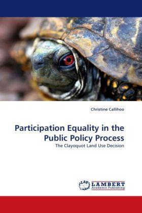 Produktbild Participation Equality in the Public Policy Process (Deutsch, Christine Callihoo, 2010)