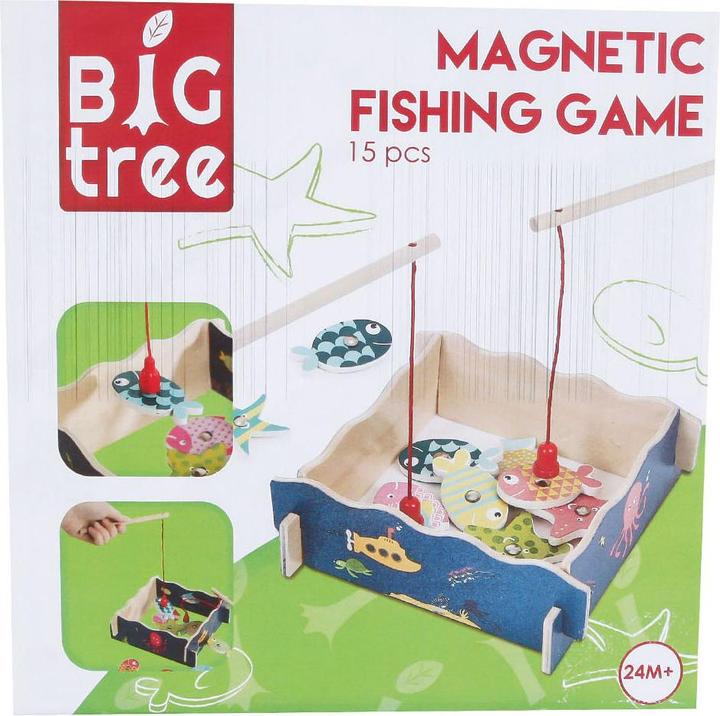 Produktbild Magnetisches Angelspiel aus Holz, 15-teilig.