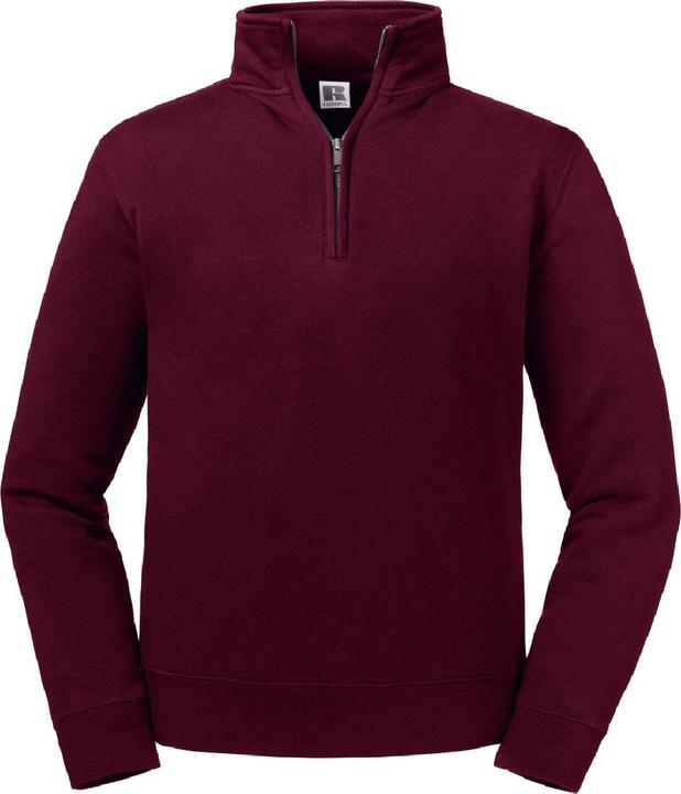 Russell Authentic Sweatshirt mit kurzem Reissverschluss