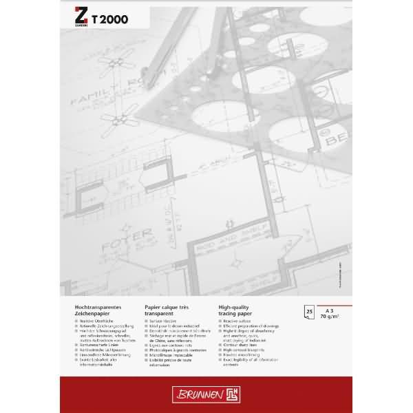 Produktbild Transparentpapier 70 g/qm, 25 Blatt (A3)