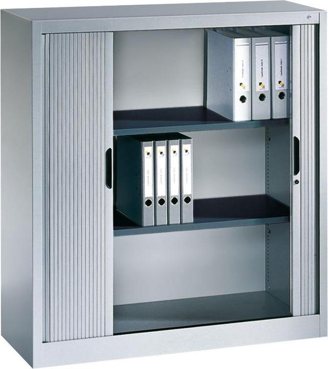 Actual product image C+P Roller shutter cabinet with horizontal blind (120 x 42 x 123 cm)