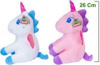 Image du produit Maro Kawaii Peluche licorne assise 2 assorties 26cm (26 cm)