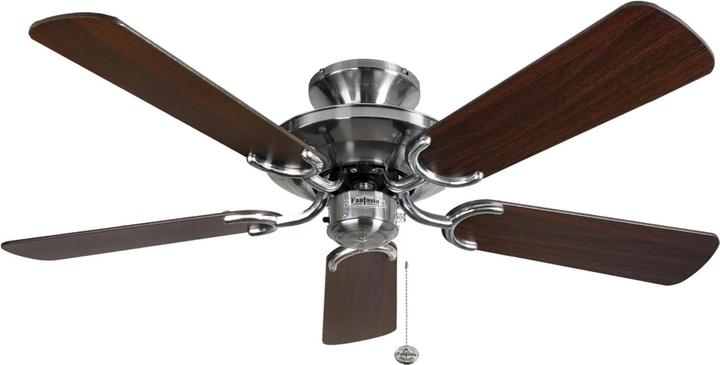 Actual product image Ceiling Fan Mayfair Stainless Steel / Oak 107 cm