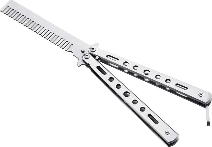 Produktbild JTI Haarkamm, Butterflymesser - Silber